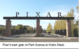 Pixar's main gate