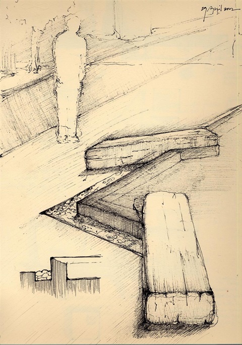 Sketch illustrating the proposed Invisible Creek feature