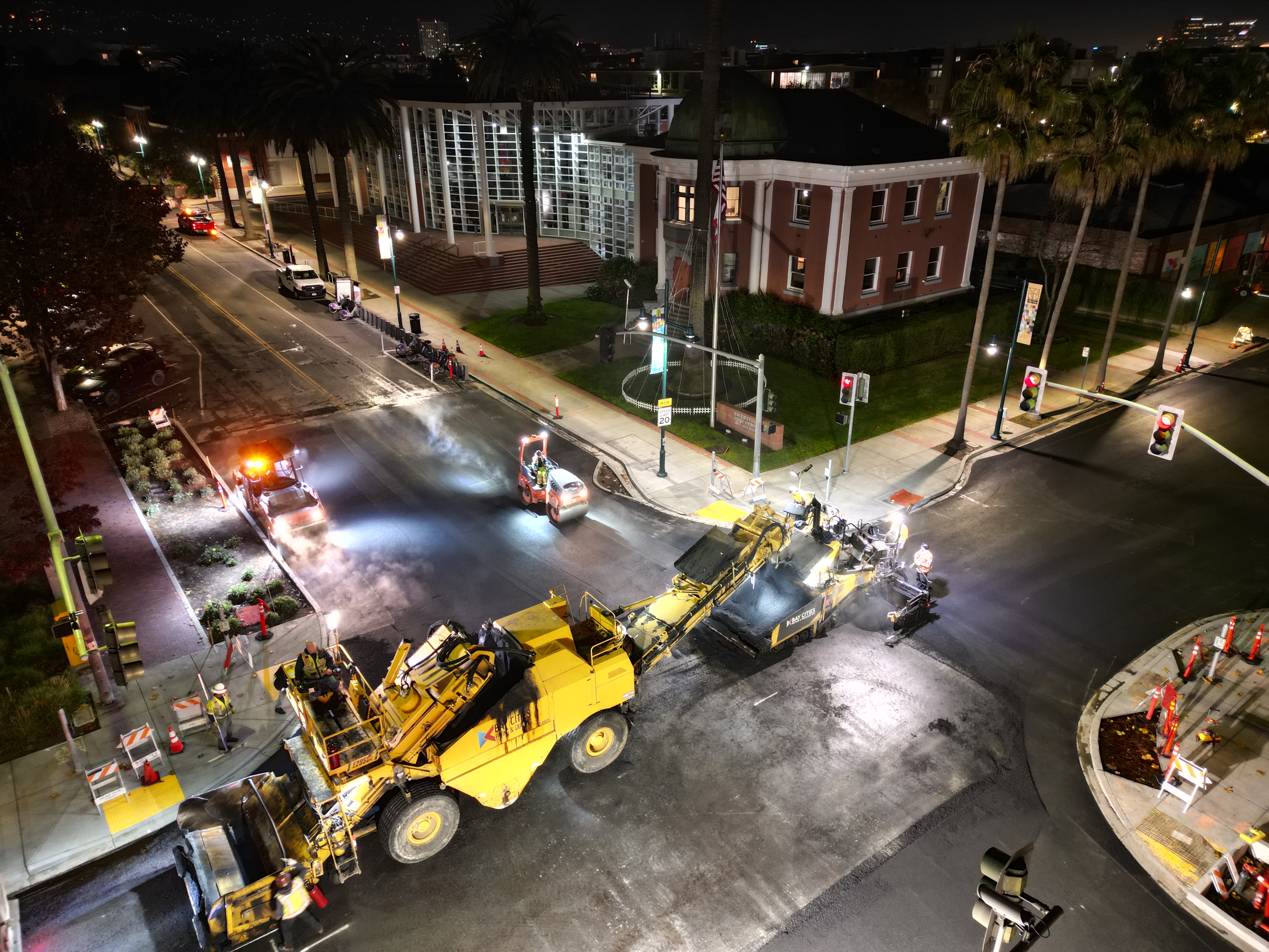 Paving at City Hall