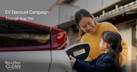 Ride & Drive Clean’s EV discount